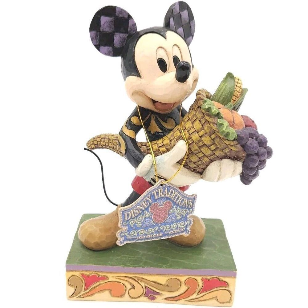Disney Showcase Jim Shore Enesco Mickey Mouse Bountiful Blessings 4046029 Autumn